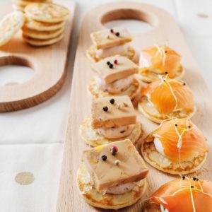 minis blinis garnis
